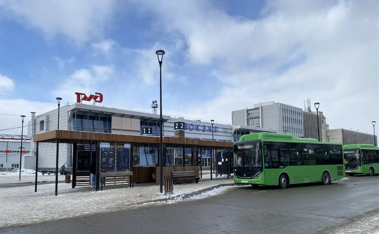 Автобус №115 временно изменил маршрут из-за перекрытия улицы Окружной в Корсакове