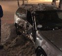 Водителя зажало в салоне авто в утренней аварии в Южно-Сахалинске 