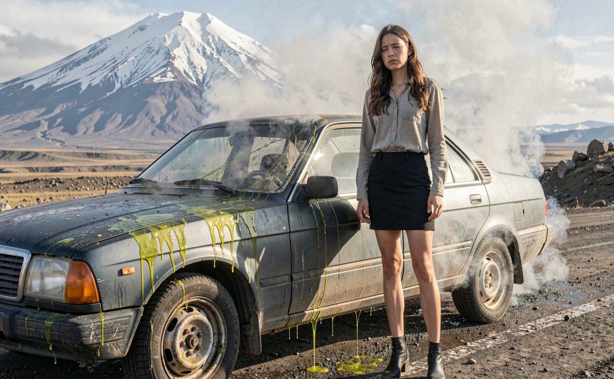 На Камчатке мужчина облил кислотой машину бывшей девушки