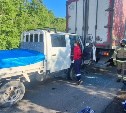 В Макаровском районе столкнулись два грузовика, пострадал водитель 
