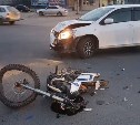 Молодой мотоциклист пострадал в ДТП в Южно-Сахалинске