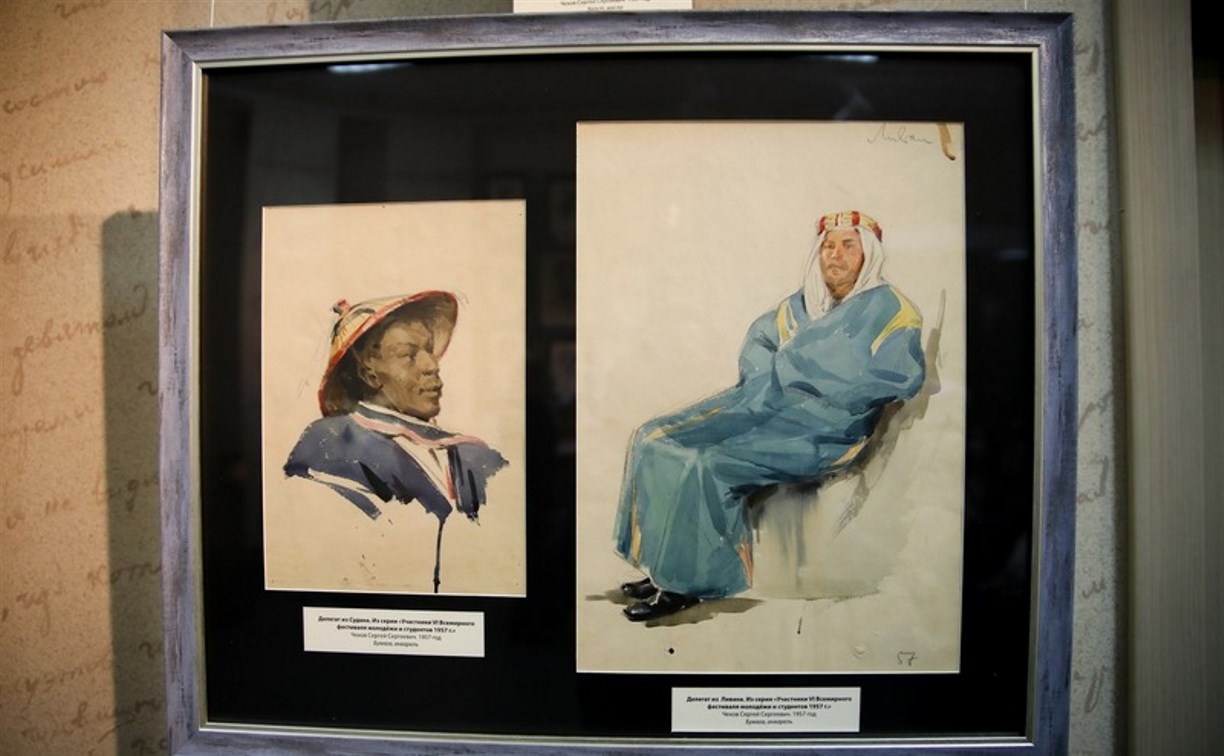 Выставка-исследование "Рисунки Чехова" работает в Южно-Сахалинске