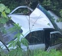 15-летний водитель на "Висте" пытался удрать от ГАИ и опрокинулся в кювет на Сахалине 