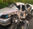 Toyota Crown Athlete разбился в Холмском районе
