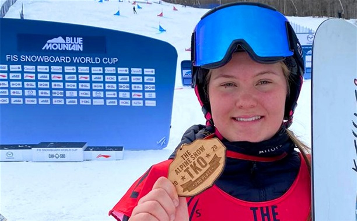 Сахалинская сноубордистка заняла второе место на соревнованиях в Канаде 