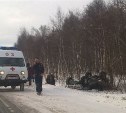 Четыре человека пострадали в результате столкновения бензовоза и внедорожника на трассе Южно-Сахалинск-Долинск
