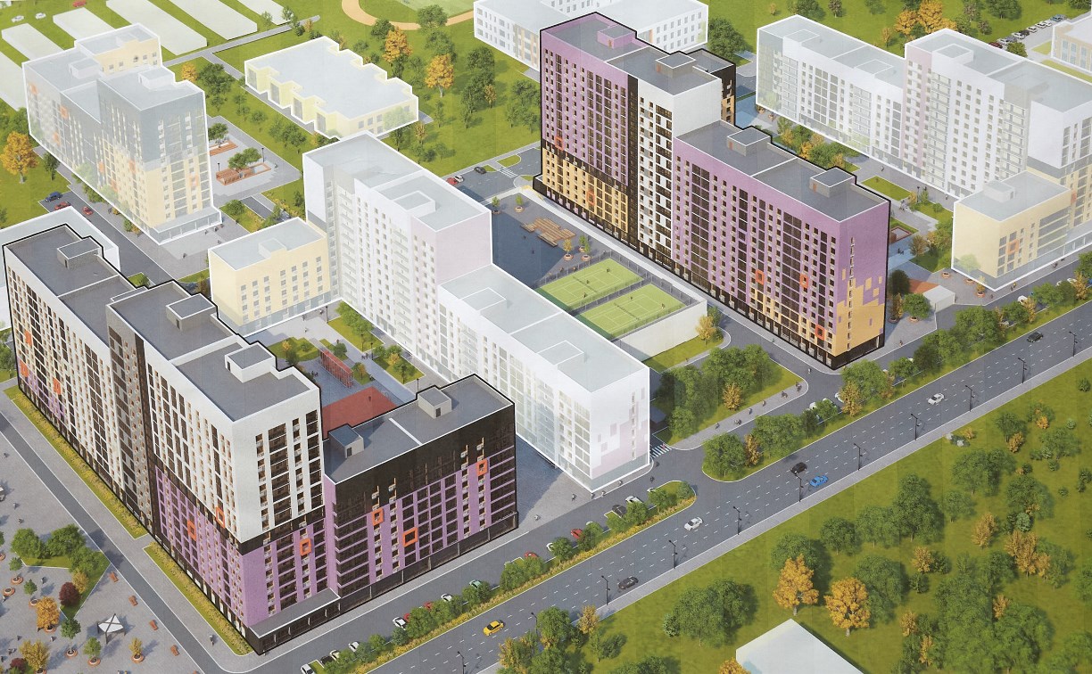 Около миллиона "квадратов" жилья построят в Южно-Сахалинске до 2024 года