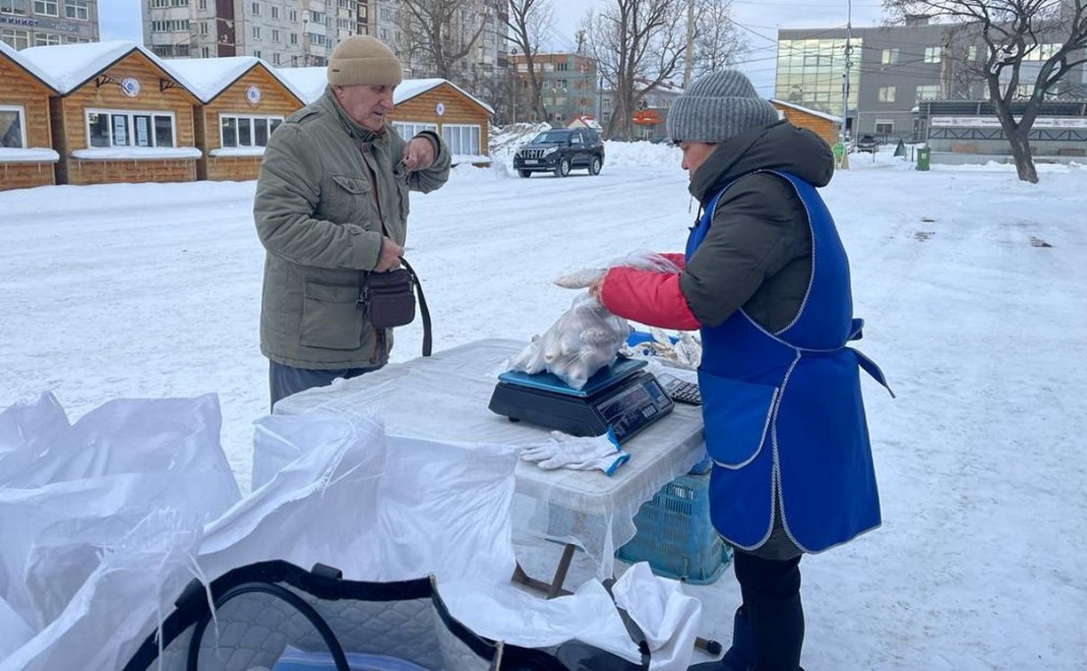 Десять тонн свежей "ворошёнки" привезли 12 января в Южно-Сахалинск