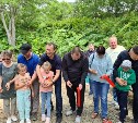 В Холмске торжественно открыли обновленный родник "Серные источники"