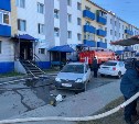 Магазин "Березка" горел в Макарове