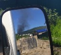 Жилой дом на улице Дружбы горит в Южно-Сахалинске