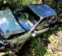 "В машине был ребенок": водителя опрокинувшегося в Долинском районе авто доставили в больницу 