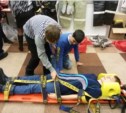 Сахалинские спасатели и пожарные приняли участие в выставке-инсталяция профессий 
