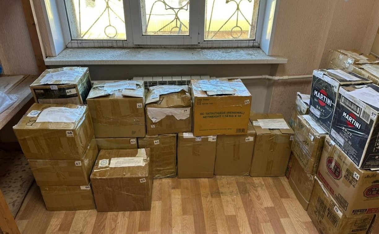 На Курилах изъяли более 600 бутылок незаконного алкоголя стоимостью более 1 млн рублей 