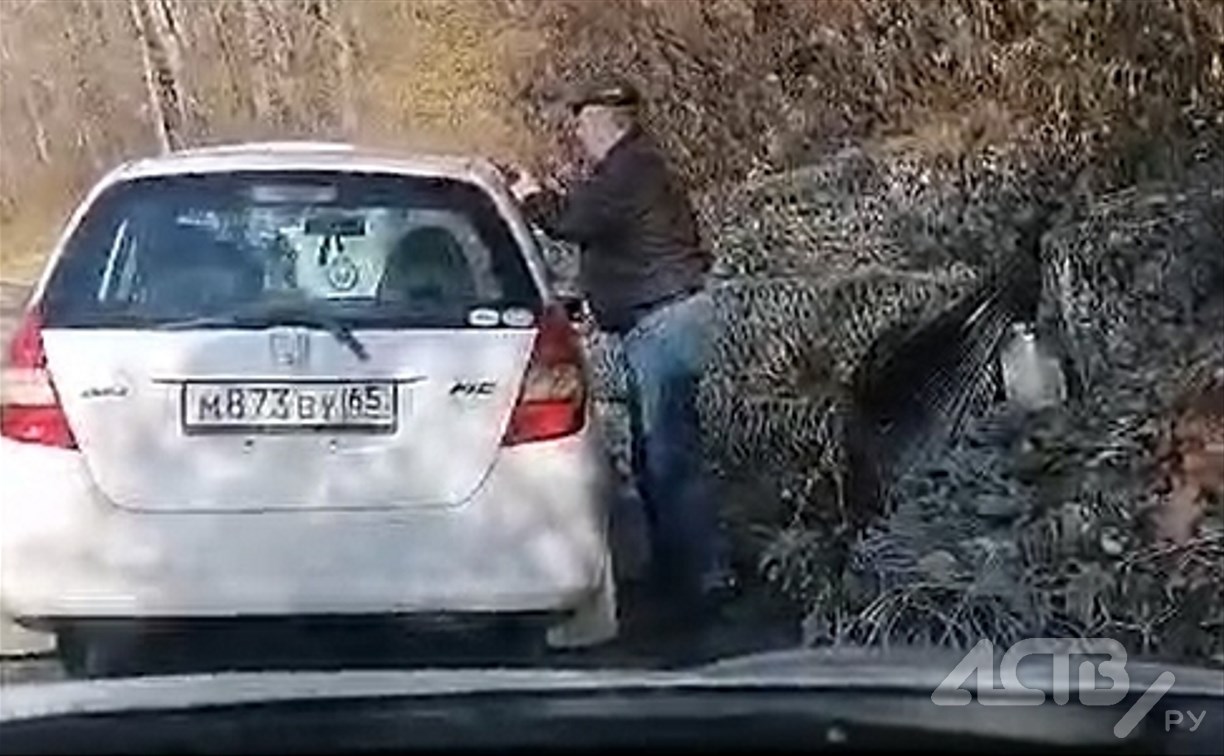 "Для своего авто я выбираю лучшее": сахалинец помыл свою "ласточку" в питьевом роднике