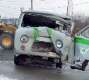 Автомобиль судебных приставов попал в ДТП в Южно-Сахалинске
