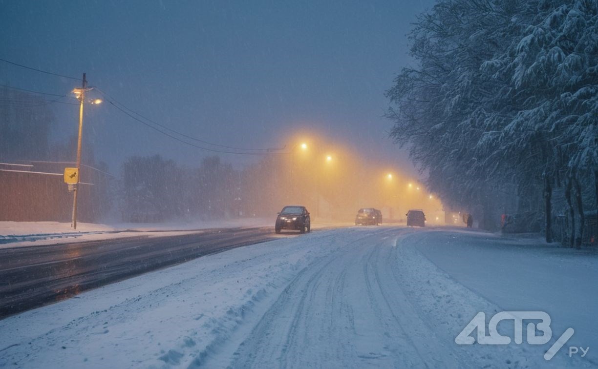 Метель и снегопад спрогнозировали в нескольких районах Сахалинской области