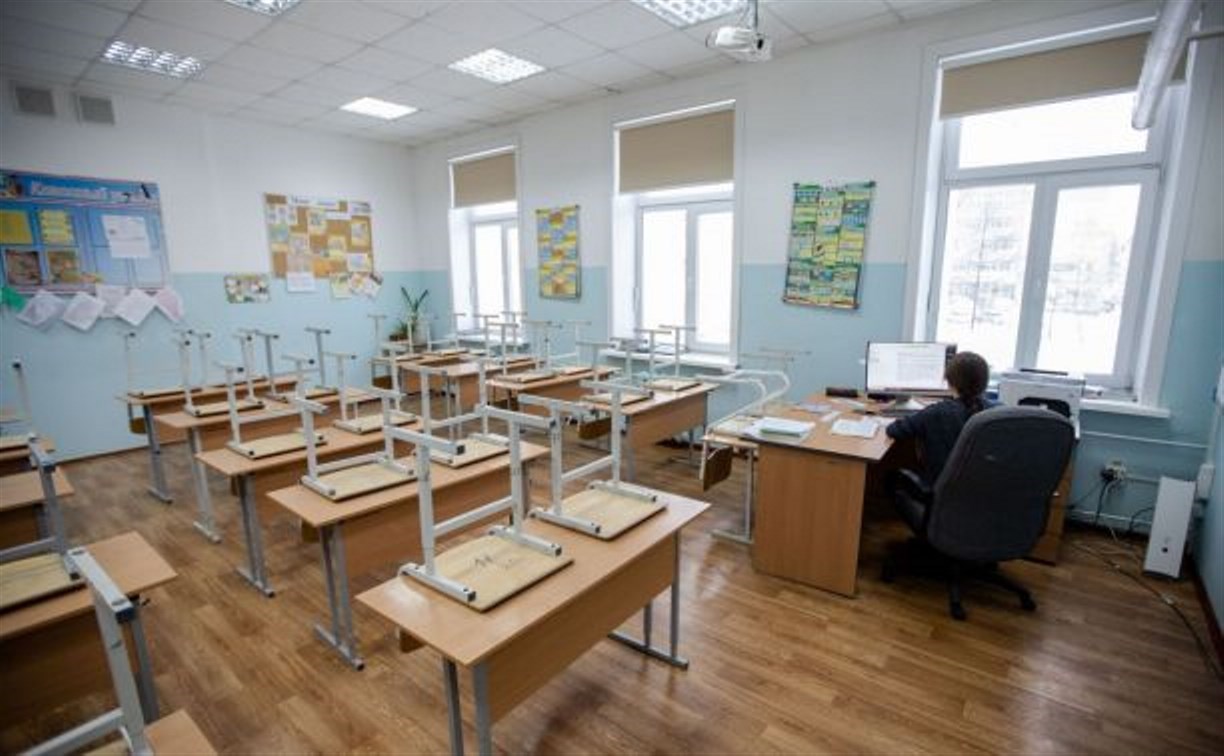 В Южно-Сахалинске родители могут забрать детей со второй смены пораньше из-за метели 