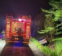 "Два пассажира пострадали": в Корсаковском районе "Виста" вылетела с дороги 