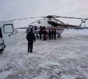 Магаданские спасатели эвакуировали больного с сахалинского корабля