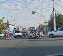 Гигантская пробка образовалась в Южно-Сахалинске из-за парада