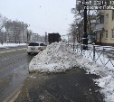 Мэрия осталась недовольна качеством очистки дорог Южно-Сахалинска от снежной каши
