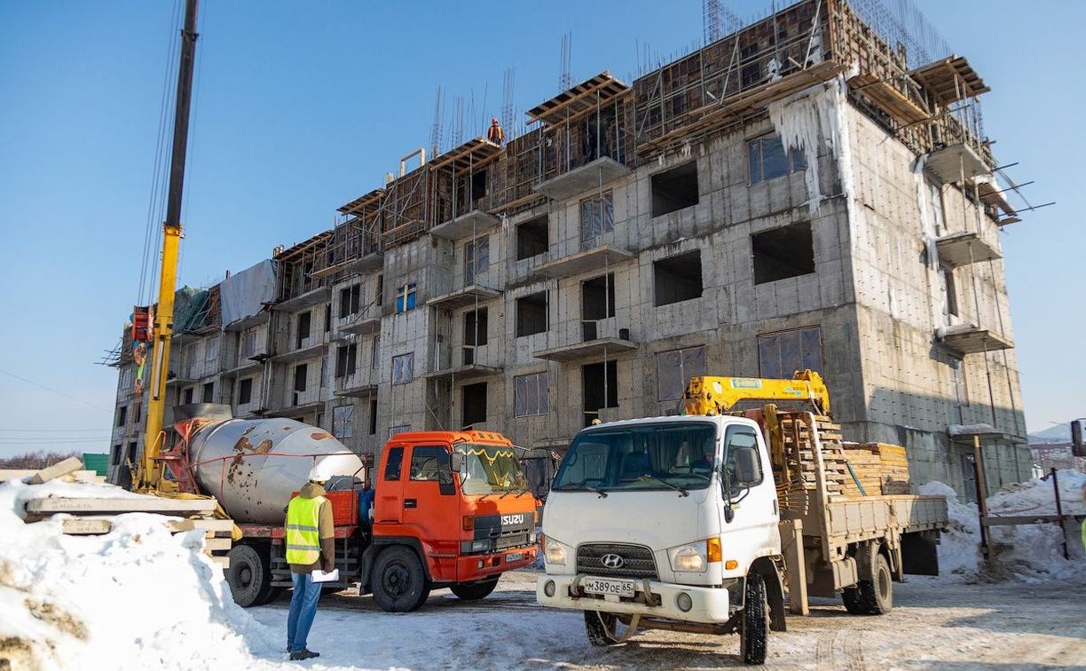 На Больничной продолжается строительство домов для переселения жителей из ветхого и аварийного жилья