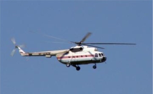 Вертолет МЧС России доставил больного младенца с севера острова в Южно-Сахалинск Вертолет МЧС России доставил больного младенца с севера острова в Южно-Сахалинск
