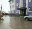 Дождь затопил дворы Южно-Сахалинска
