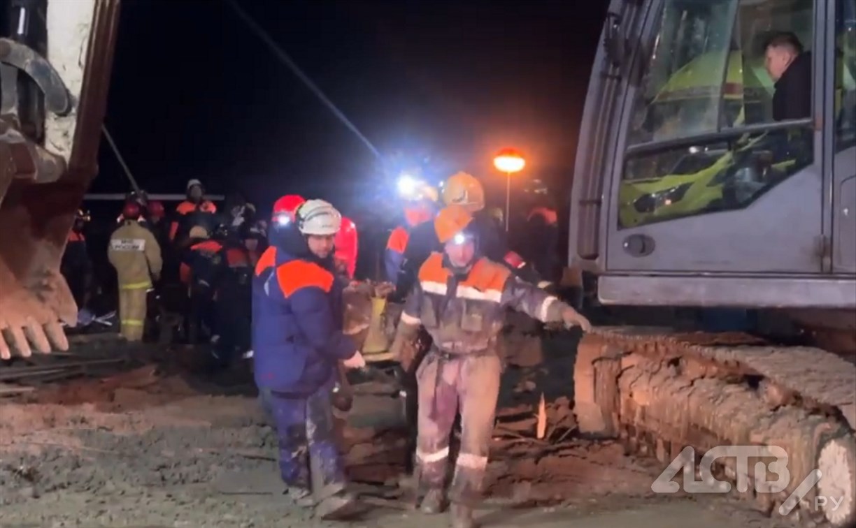 На месте обрушения в Южно-Сахалинске найден второй погибший 