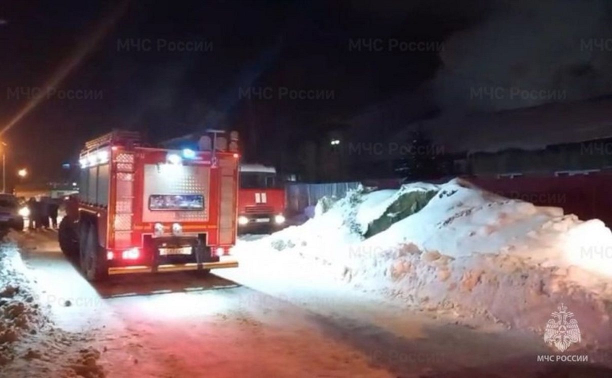 Дача сгорела в СНТ в Южно-Сахалинске
