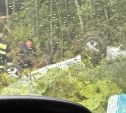 Автомобиль перевернулся на крышу между Дачным и Соловьёвкой