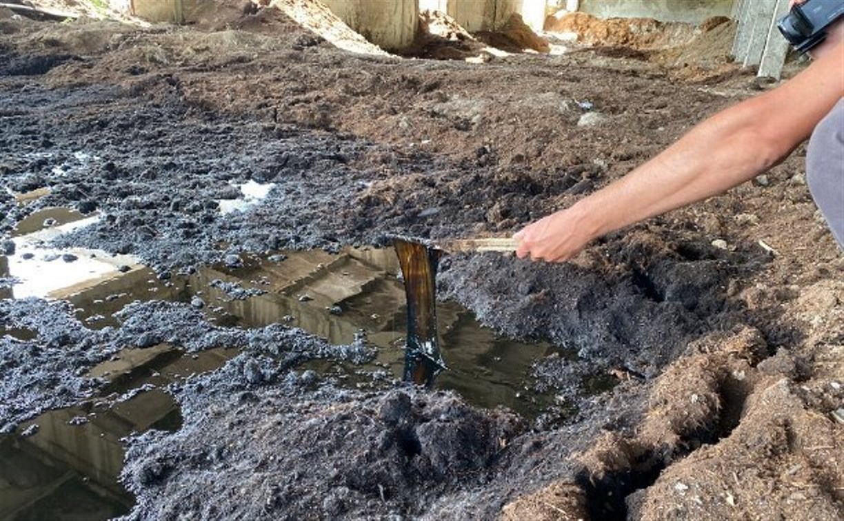 Тонны нефтепродуктов сливают в землю в Тымовском районе