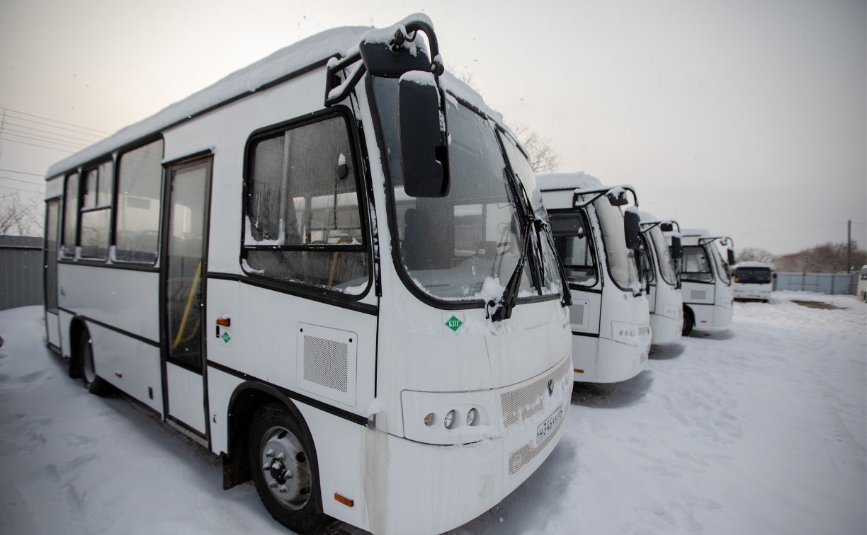 Новые газомоторные автобусы вышли на 19-й маршрут Южно-Сахалинска