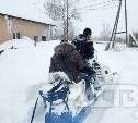 Спасатели Южно-Сахалинска на снегоходе прорвались к горожанину, нуждающемуся в гемодиализе