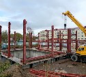 К монтажу каркаса водонасосной станции приступили в Смирных