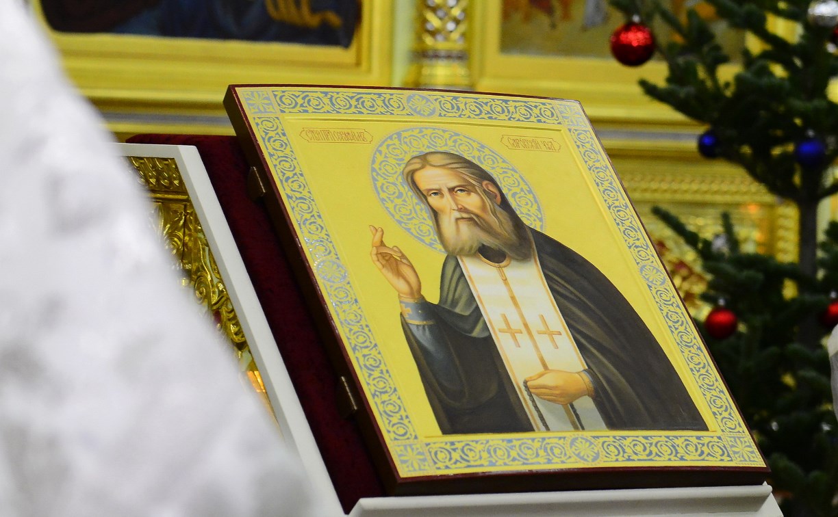Икона преподобного Серафима Саровского появилась в кафедральном соборе Рождества Христова