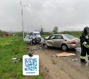 Вылетел на встречку в "лоб": подробности серьёзного ДТП в пригороде Южно-Сахалинска