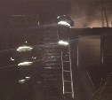 Дачный дом дотла сгорел в Южно-Сахалинске