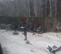 Грузовик с прицепом и пикап попали в ДТП в Смирныховском районе