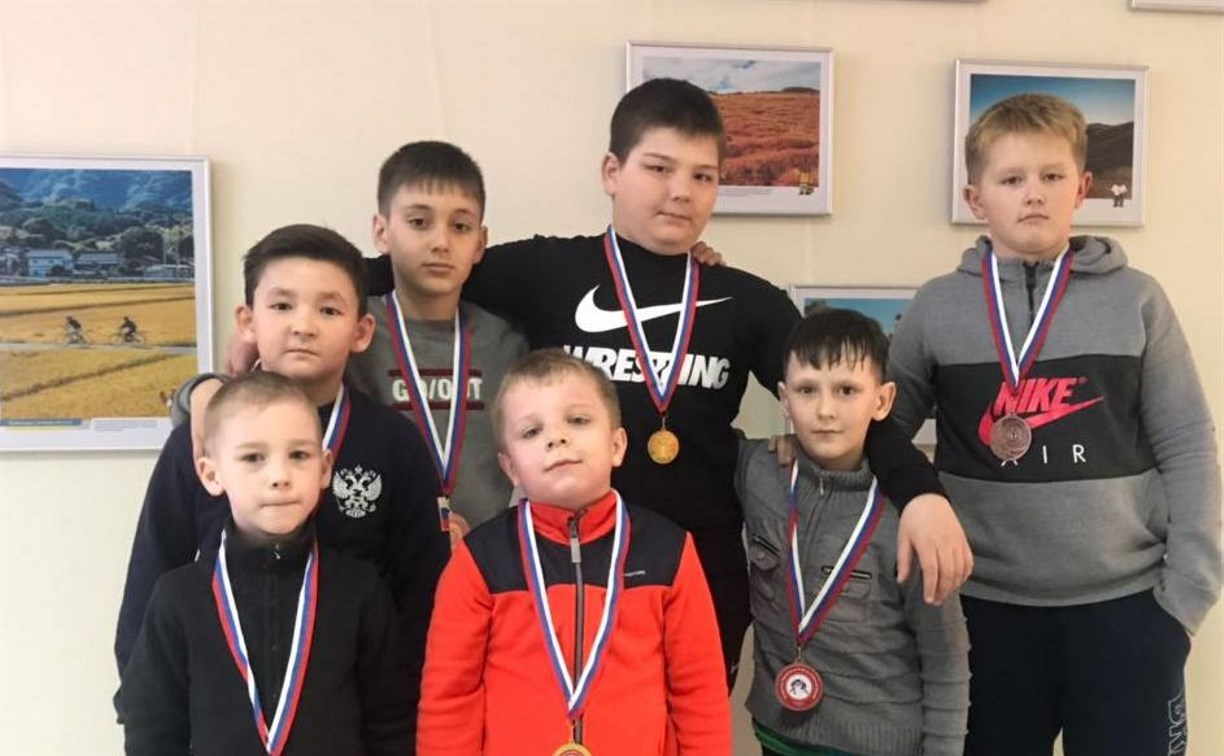 Сахалинские борцы завоевали семь медалей на дальневосточных соревнованиях
