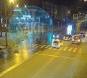 Автомобиль протаранили на перекрёстке в Южно-Сахалинске