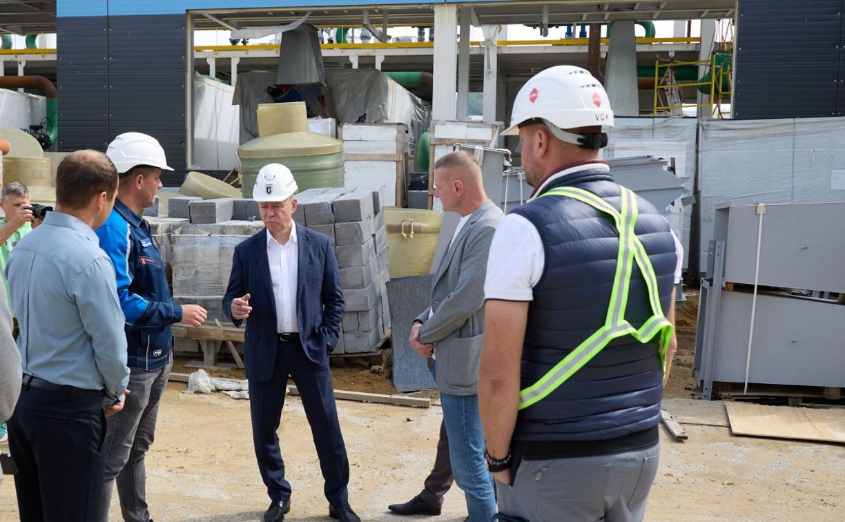 Об основных этапах строительства новой газовой котельной доложили мэру Южно-Сахалинска