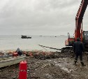 Пятое затонувшее судно удалили из бухты Лососей в Корсакове