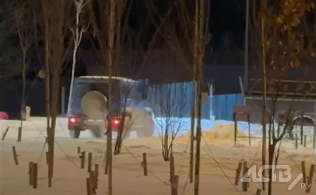 "Матерился и сигналил": автохам разъезжал по скверу в Южно-Сахалинске, покрикивая на пешеходов 