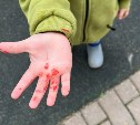 В Корсакове дети испачкались краской, родители требуют ответственности от коммунальщиков