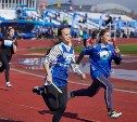 В Южно-Сахалинске прошла легкоатлетическая эстафета, посвященная Дню Победы