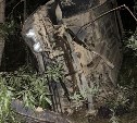 Toyota перевернулась в Тымовском районе