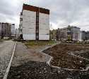 Недостроенный участок улицы Рождественской в Южно-Сахалинске начали готовить к зиме 