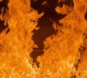 Строительный каток загорелся в Ново-Александровске 